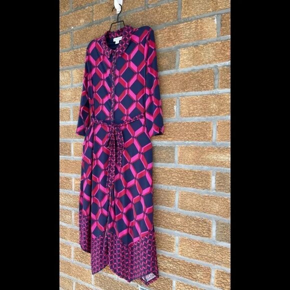 Monsoon Gabby Geo Print Shirt Dress size 8 - Picture 10 of 14